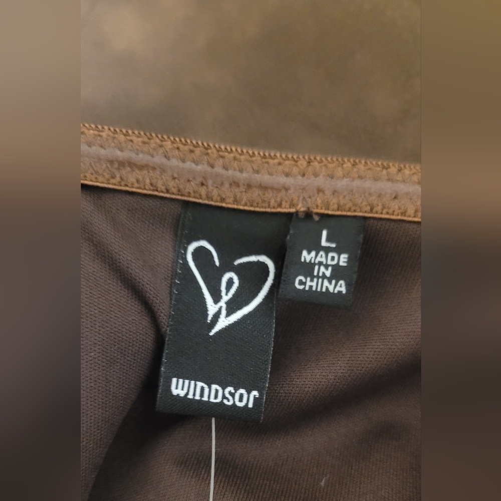 Windsor Chocolate Lace-Up Strapless Top - Picture 3 of 16